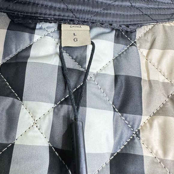 Burberry Women's Black Kencott Quilted Button Jacket New W Tag Size Large - Picture 2 of 12